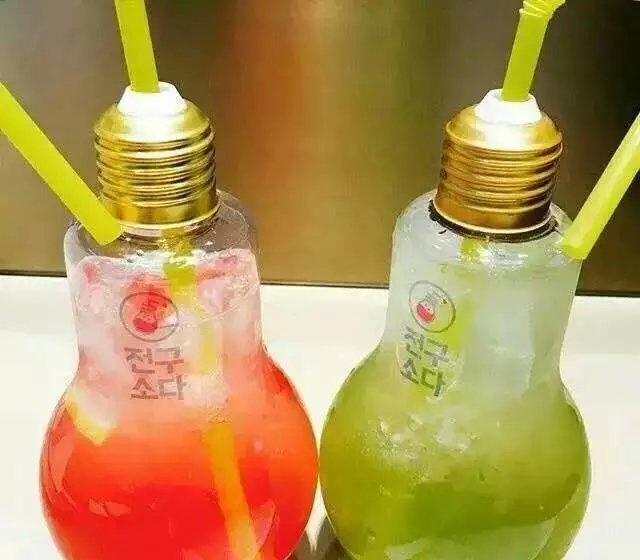 韩国灯泡苏打水 你喝过吗
