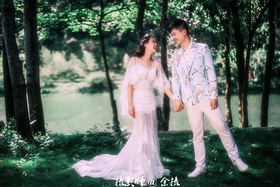 森 情绪 婚纱照