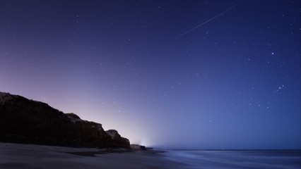 海边唯美流星图片大全