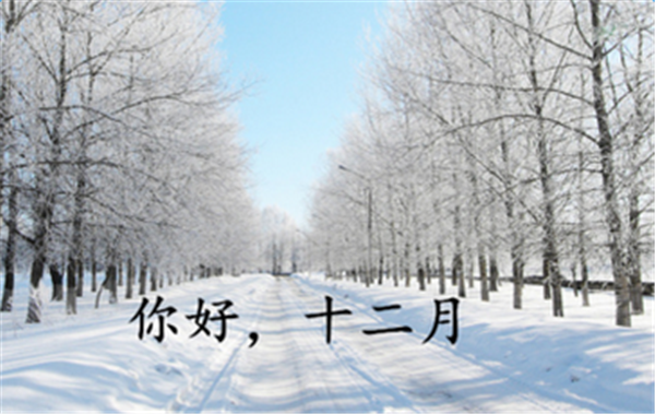 十二月你好的图片大全精选 Hello December唯美高清图片