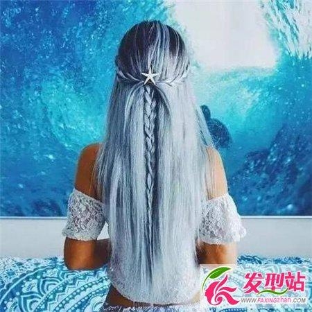 最新流行的梦幻美人鱼染发发色