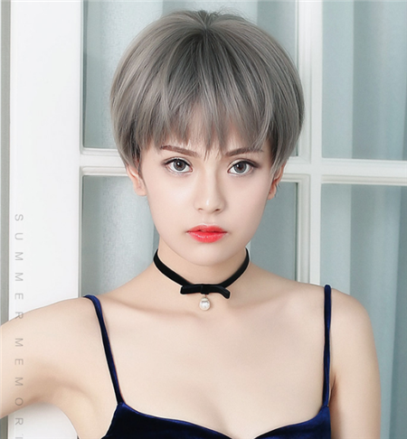 甜美精灵短发 超短发再次走红