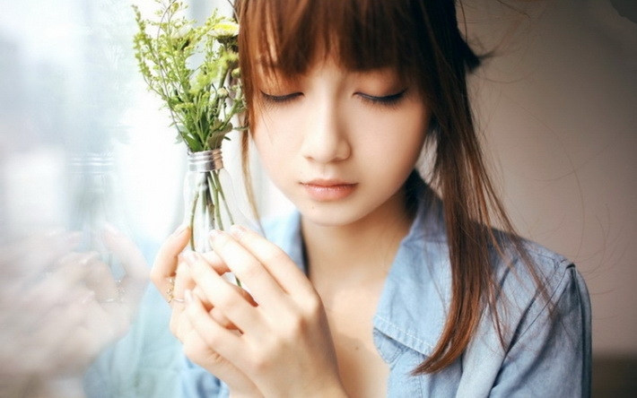 治愈系美女万虹萱高清壁纸