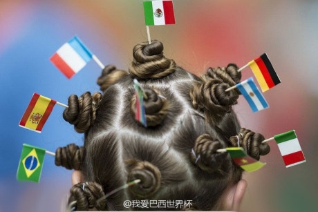 世界杯球迷发型图片连连看
