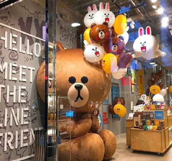 权麻麻：日本福冈的LineFriends主题商店 如此可爱的拉面好想来一碗