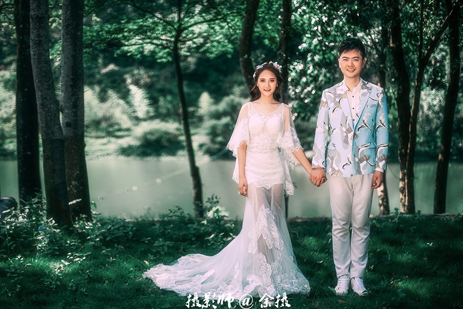 森 情绪 婚纱照