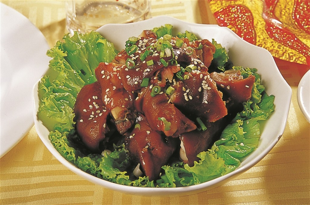 蒜汁猪手凉菜系列美食素材图片