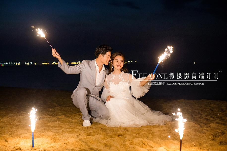 烟火中的浪漫 婚纱照