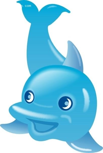 海豚形象图片卡通