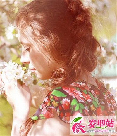 唯美欧式森女系编发发型 清新脱俗显甜美