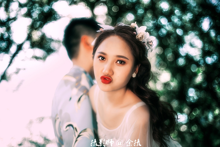森 情绪 婚纱照