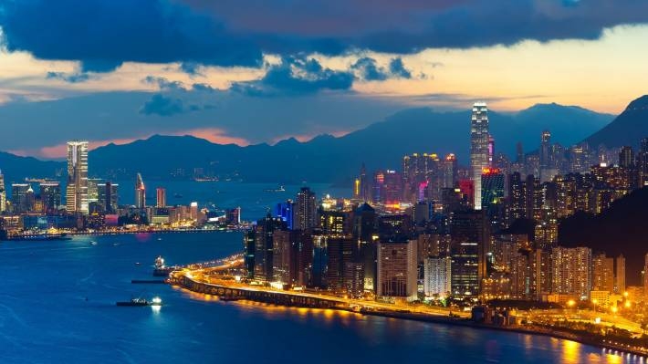 香港唯美夜景摄影电脑壁纸