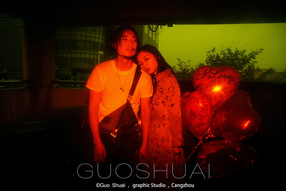 Red matching green - ghost 婚纱照