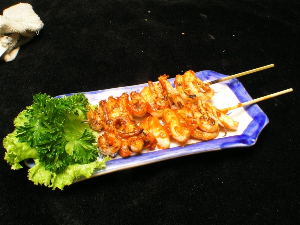 辣烤鱿鱼须日式韩式美食素材图片