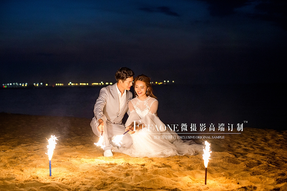 烟火中的浪漫 婚纱照