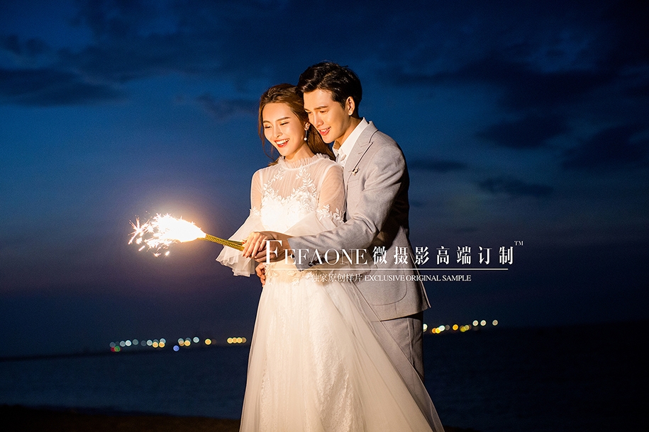 烟火中的浪漫 婚纱照