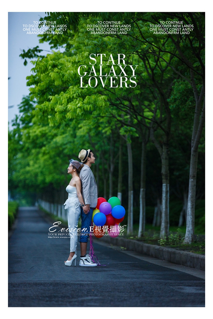 爱的气球 婚纱照