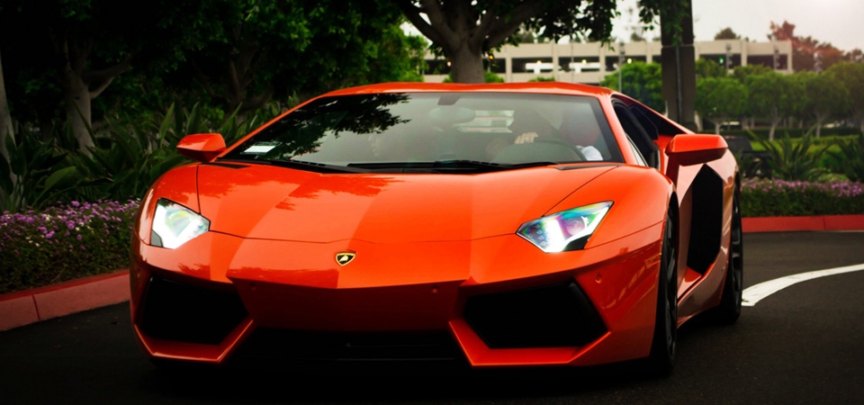 兰博基尼的Aventador,LP700-4,橙色,汽车图片壁纸