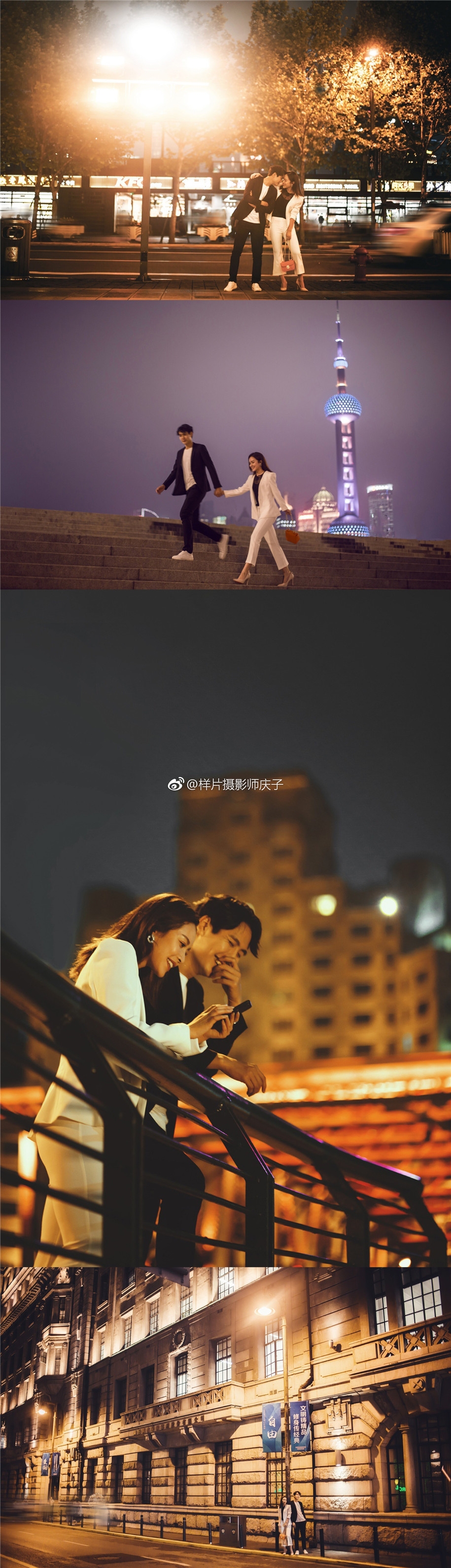 迷人婚纱照 迷人夜色 婚纱照