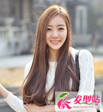 韩式直发发型精选 气质长发有魅力
