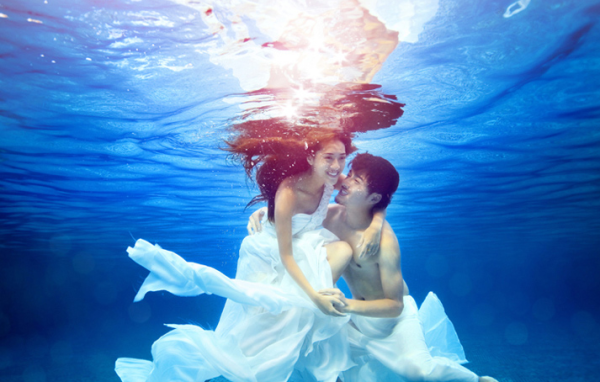 海的婚纱