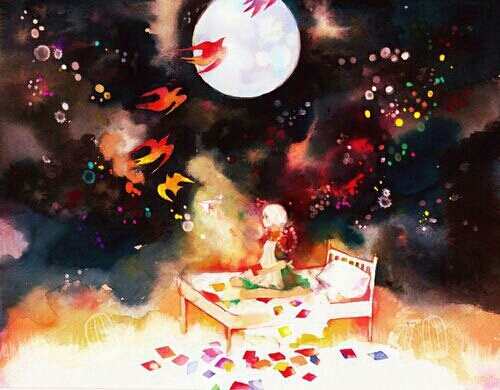 治愈系唯美意境插画