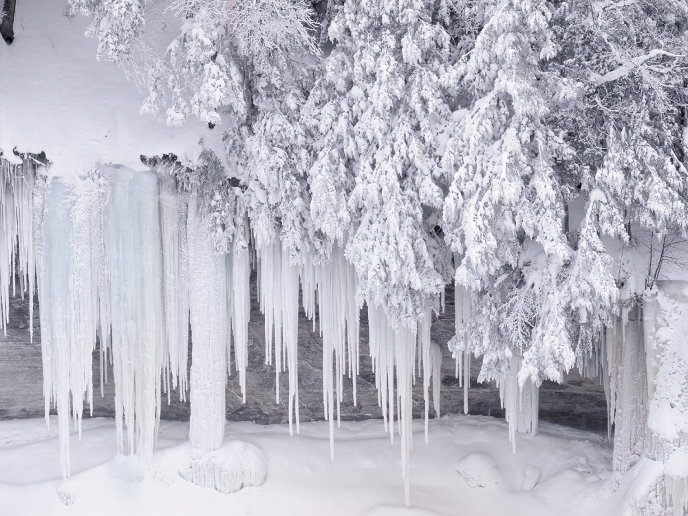 雪的风景图 可爱的雪人风景图片