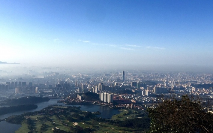 清晨城市景观高清电脑壁纸