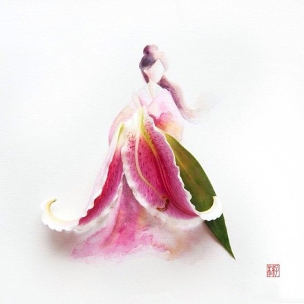 惊艳：鲜花装饰而成的晚礼服~你最喜欢哪一套？