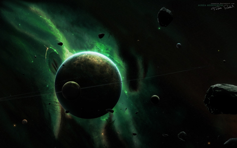壮观的宇宙行星壁纸