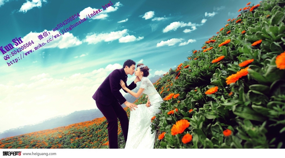 花语恋人 婚纱照