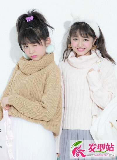 初中女生冬日发型扎法 可爱发型让你变成日系少女