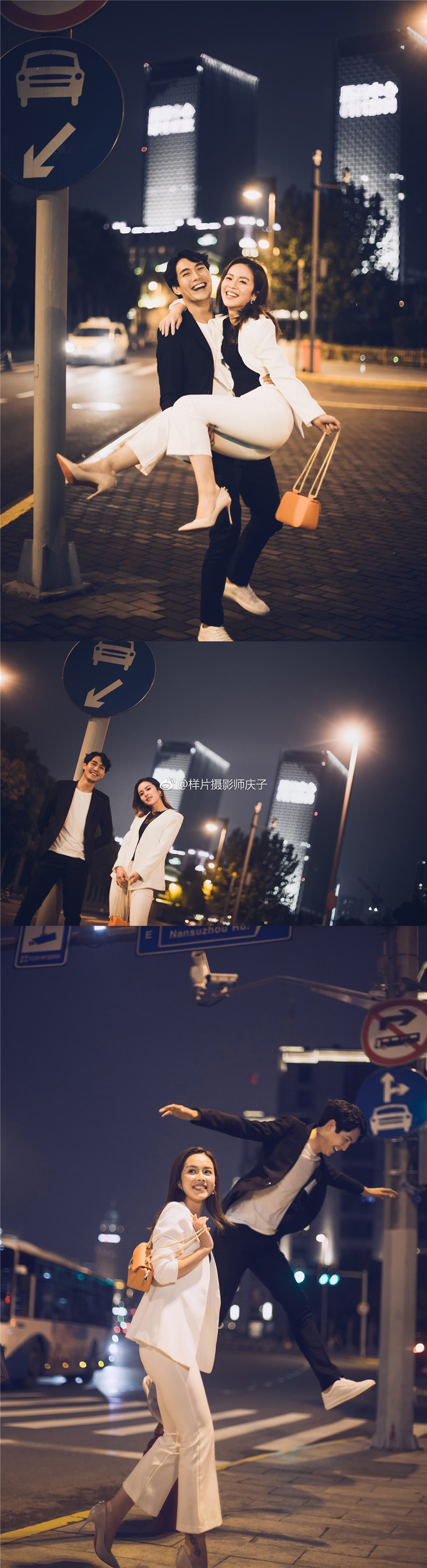迷人婚纱照 迷人夜色 婚纱照