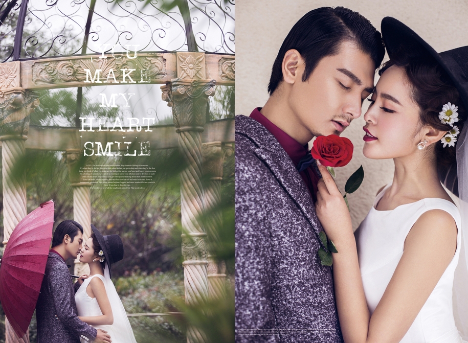 玫瑰情人 婚纱照