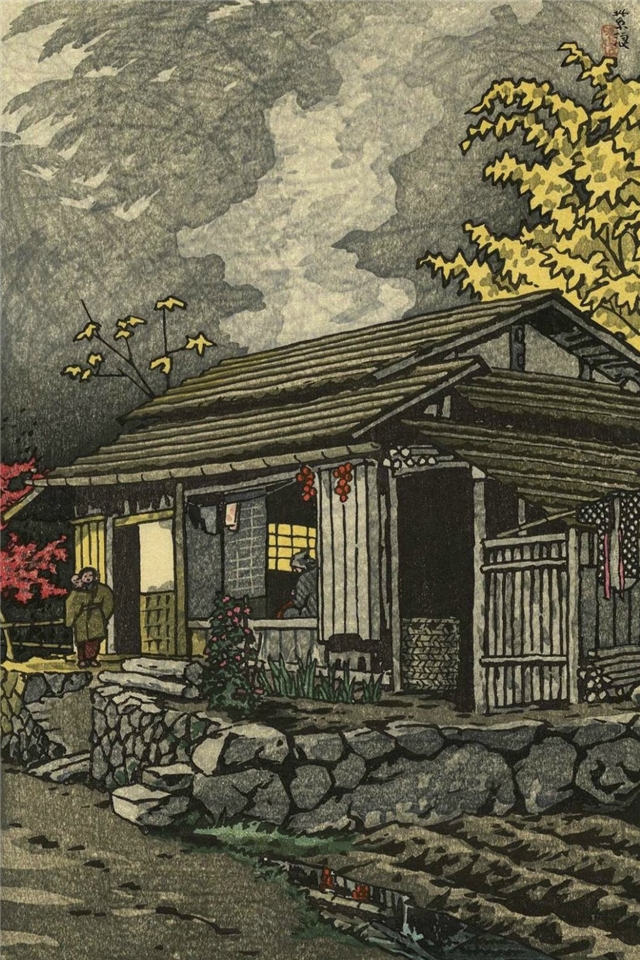 日本版画家Shiro Kasamatsu手机壁纸