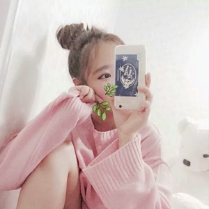 粉红系甜美可人小女生头像