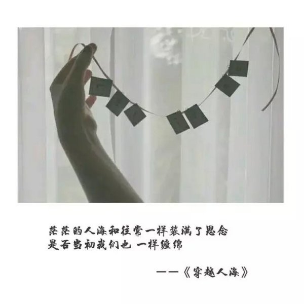 能遇见就是缘，哪怕就匆匆一眼