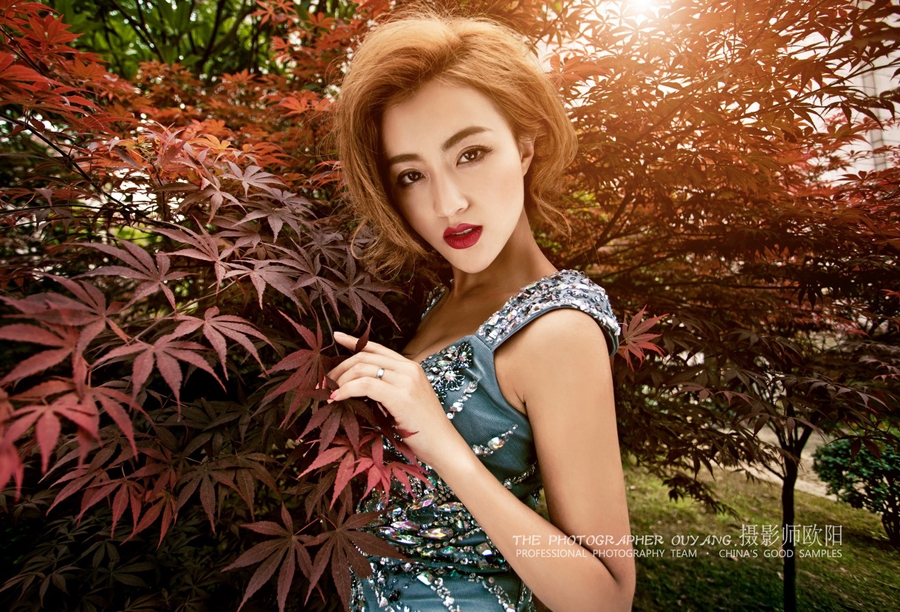 妖娆婚纱照 妖娆 婚纱照