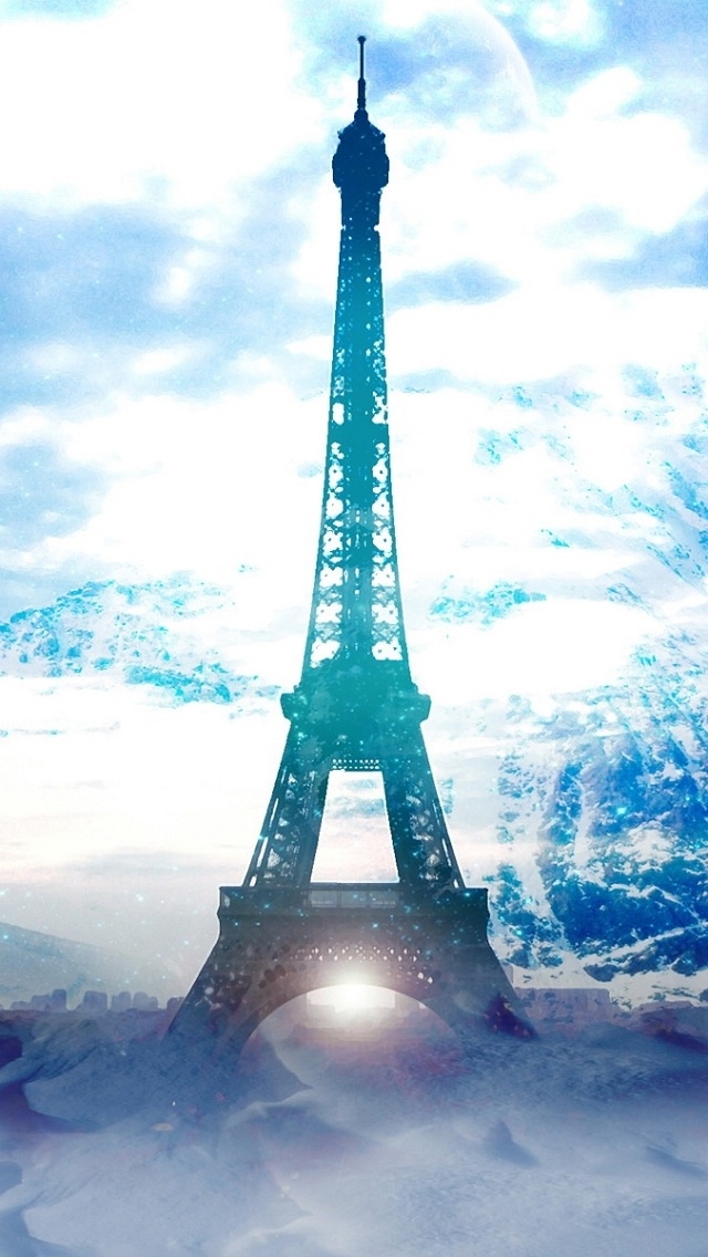 巴黎铁塔风景iPhone手机壁纸下载