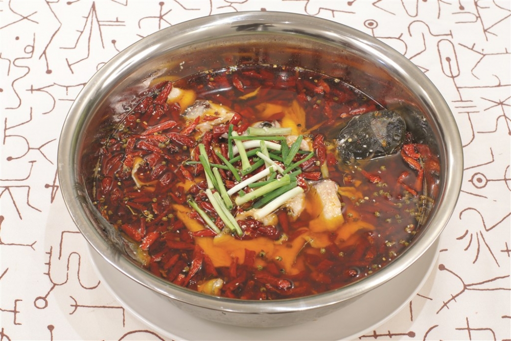 水煮草鱼中式菜品美食素材图片