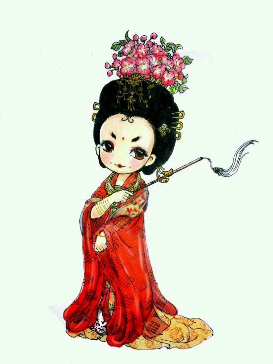 电视剧武则天Q版人物可爱卡通
