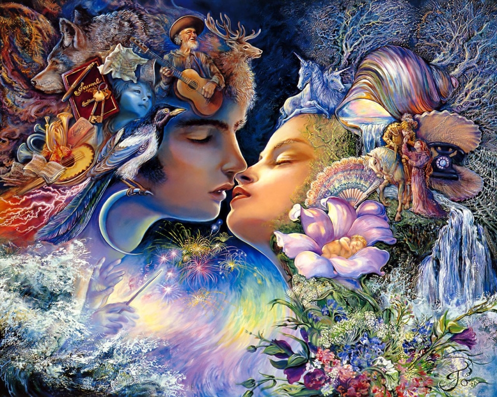 天国的精灵插画壁纸