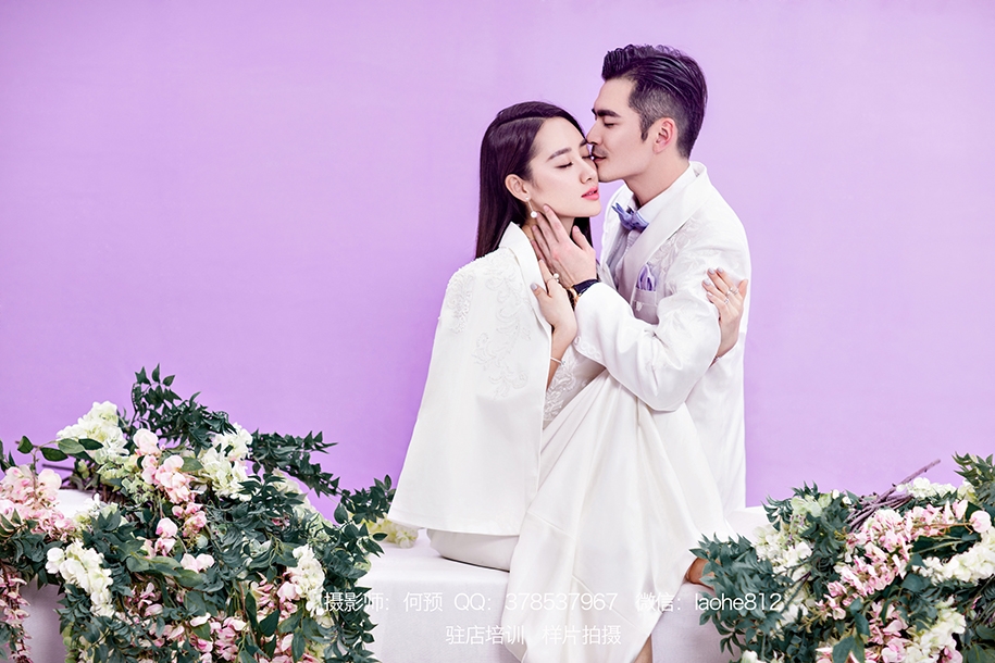 高级香芋紫 婚纱照