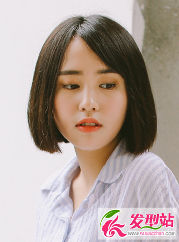袁姗姗短发直发发型 女生短发烫直发型图片大全