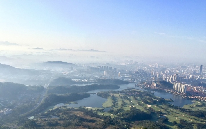 清晨城市景观高清电脑壁纸