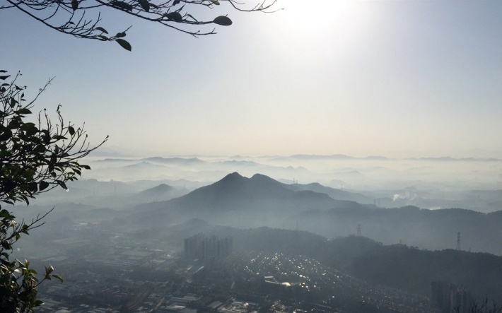 清晨城市景观高清电脑壁纸