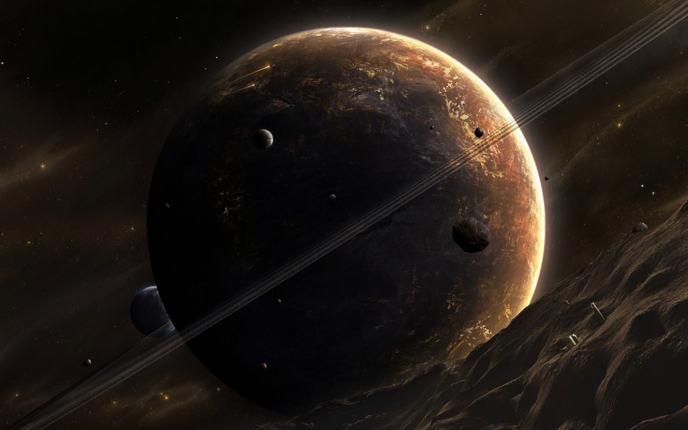 壮观的宇宙行星壁纸