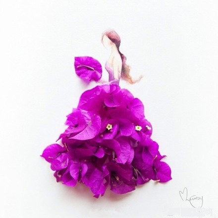 惊艳：鲜花装饰而成的晚礼服~你最喜欢哪一套？
