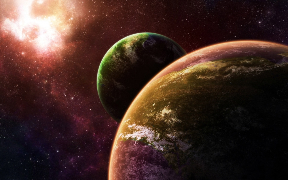 壮观的宇宙行星壁纸