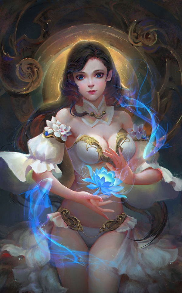 动漫里面的女法师